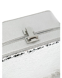 The Volon Metallic Chain Clutch