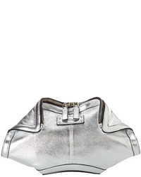 Alexander McQueen Metallic Leather De Manta Small Clutch
