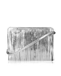 Topshop Suede Wrap Around Tassle Clutch Bag With Detatchable Shoulder Strap H17cm W22cm 100% Leather