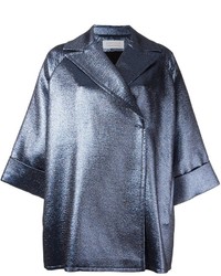 Gianluca Capannolo Metallic Oversized Short Coat