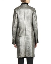 Ann Demeulemeester Long Sleeve Leather Coat