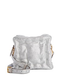 Anya Hindmarch Chubby Cube Crinkled Metallic Leather Crossbody Bag