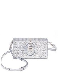 Dolce & Gabbana Crystal Plexiglass Metallic Leather Shoulder Bag