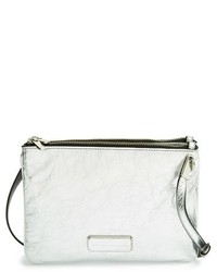 Marc by Marc Jacobs Double Percy Metallic Leather Crossbody Bag