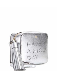 Anya Hindmarch Have A Nice Day Metallic Leather Cross Body Bag