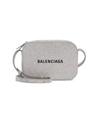 Balenciaga Large Everyday Glitter Calfskin Camera Bag