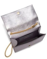 Saint Laurent Medium Kate Monogram Metallic Leather Tassel Chain Shoulder Bag