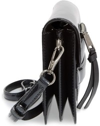 Marc Jacobs Medium Madison Patent Leather Crossbody Bag Grey