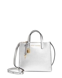 Marc Jacobs Mini The Grind Metallic Leather Tote