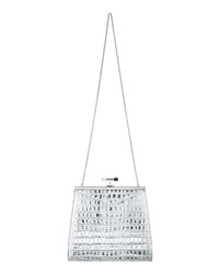 The Volon Small Chateau Croc Embossed Leather Shoulder Bag