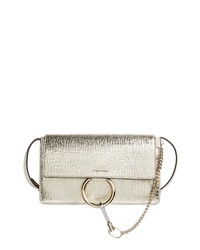 Chloé Small Faye Metallic Leather Shoulder Bag