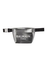 Silver Leather Fanny Pack
