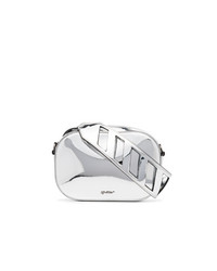 Off-White Metallic Leather Belt Bag