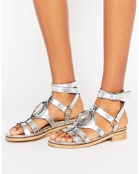 Asos Foremost Leather Flat Sandals