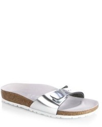 Birkenstock Leather Madrid Slide Sandals