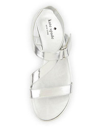 Kate Spade New York Mckee Patent Sport Sandal Silver