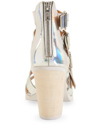 Aeropostale Rebels Metallic Gladiator Heel