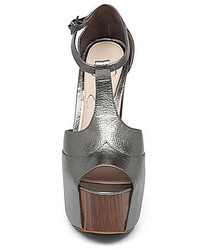 Jessica Simpson Dany Metallic T Strap Platform Sandals