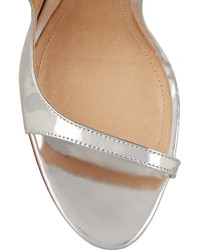 Schutz Eloana Mirrored Leather Sandals