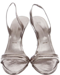 Vera Wang Leather Multistrap Sandals