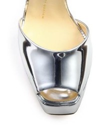 Giuseppe Zanotti Metallic Leather Platform Sandals