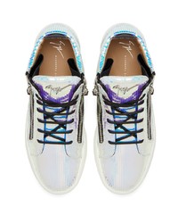 Giuseppe Zanotti High Top Holographic Effect Sneakers