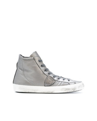 Philippe Model Lace Up Hi Top Sneakers