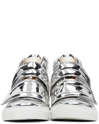 MM6 MAISON MARGIELA Silver Mirror High Top Sneakers