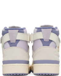 adidas Originals White Purple Forum 84 Sneakers