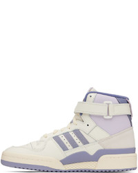 adidas Originals White Purple Forum 84 Sneakers