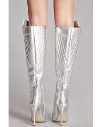 Forever 21 Faux Leather Knee High Boots