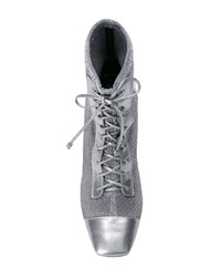 Casadei Metallic Lace Up Boots