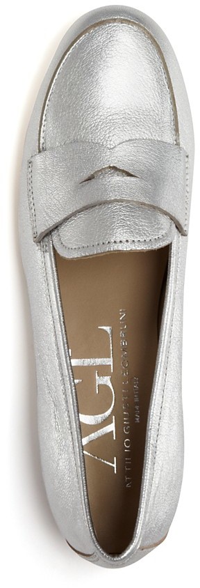 Attilio Giusti Leombruni Agl Loafer Flats Metallic 335