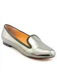 Mark & James by Badgley Mischka Erin Silver Leather Loafers Shoes
