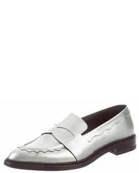 Christopher Kane Metallic Patent Leather Loafers