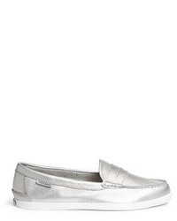 Cole Haan Pinch Weekender Metallic Leather Penny Loafers