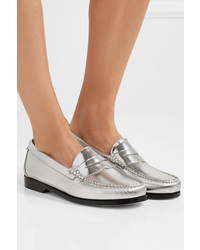 RE/DONE Weejuns The Whitney Metallic Leather Loafers