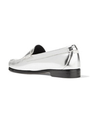 RE/DONE Weejuns The Whitney Metallic Leather Loafers
