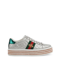 ace sneaker with crystals gucci