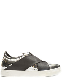 Proenza Schouler Crossover Strap Leather Low Top Trainers