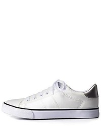 Charlotte Russe Faux Leather Low Top Sneakers