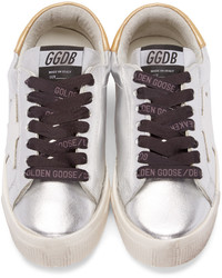 Golden Goose Deluxe Brand Golden Goose Silver Leather May Sneakers