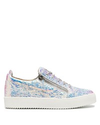 Giuseppe Zanotti Low Top Holographic Effect Sneakers