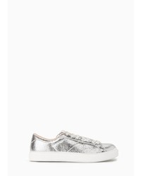 Mango Outlet Metallic Lace Up Sneakers