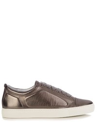 Lanvin Metallic Low Top Leather Trainers