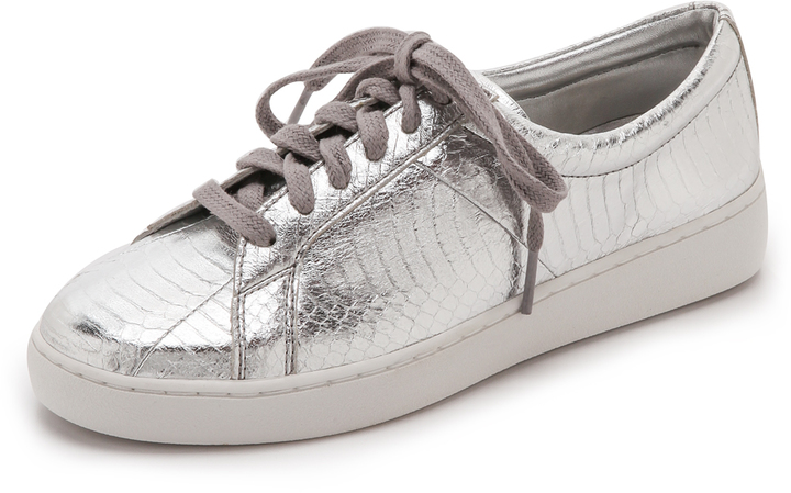 Michael Kors Womens Keating Sneaker Silver Size 10 M | eBay