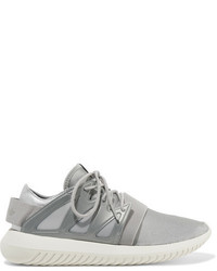 adidas Originals Tubular Viral Neoprene And Leather Sneakers Silver