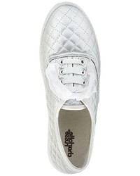 Charlotte Russe Quilted Metallic Low Top Sneakers