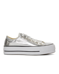Converse Silver Chuck Taylor Lift Sneakers