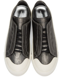 Alexander McQueen Silver Low Cut Sneakers